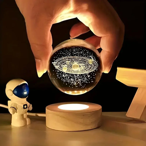 Solar System Crystal Ball Lamp