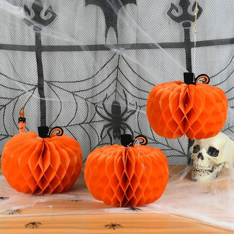 Paper Pumpkin Party Decorations