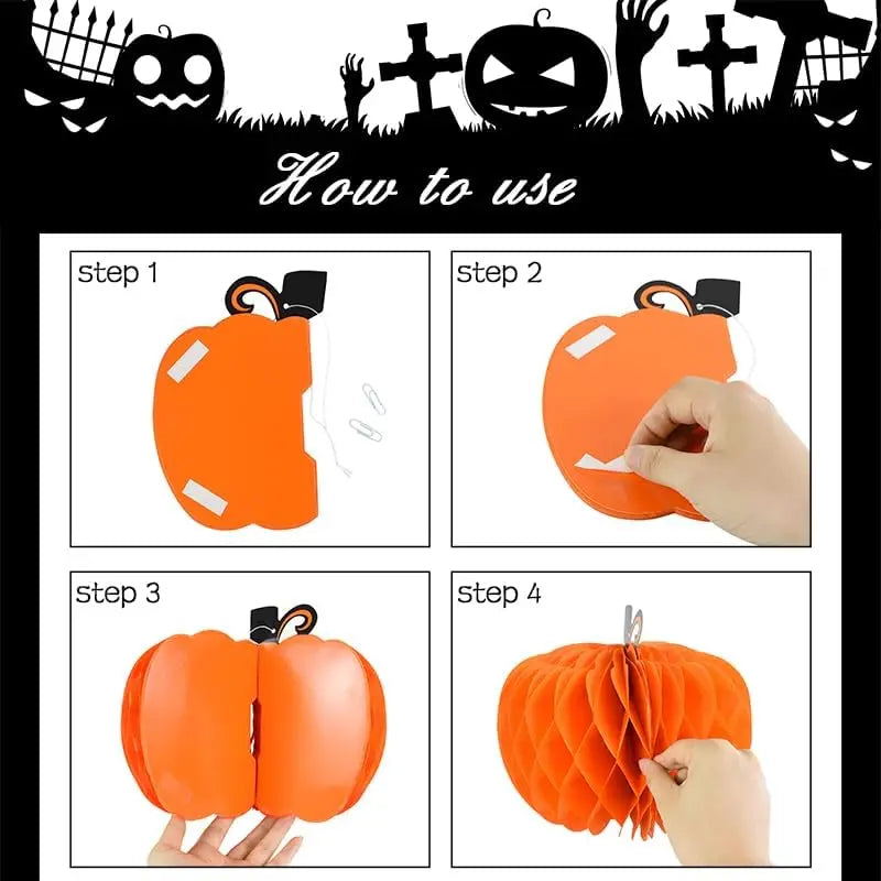 Paper Pumpkin Party Decorations