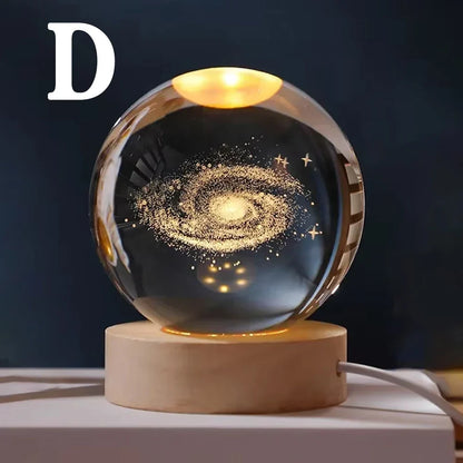 Solar System Crystal Ball Lamp
